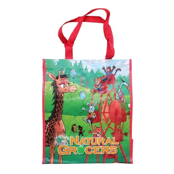 Natural Grocers Bag Reusable Shopping Tote Heavy Duty Plastic Good4u NWOT - Picture 2 of 2